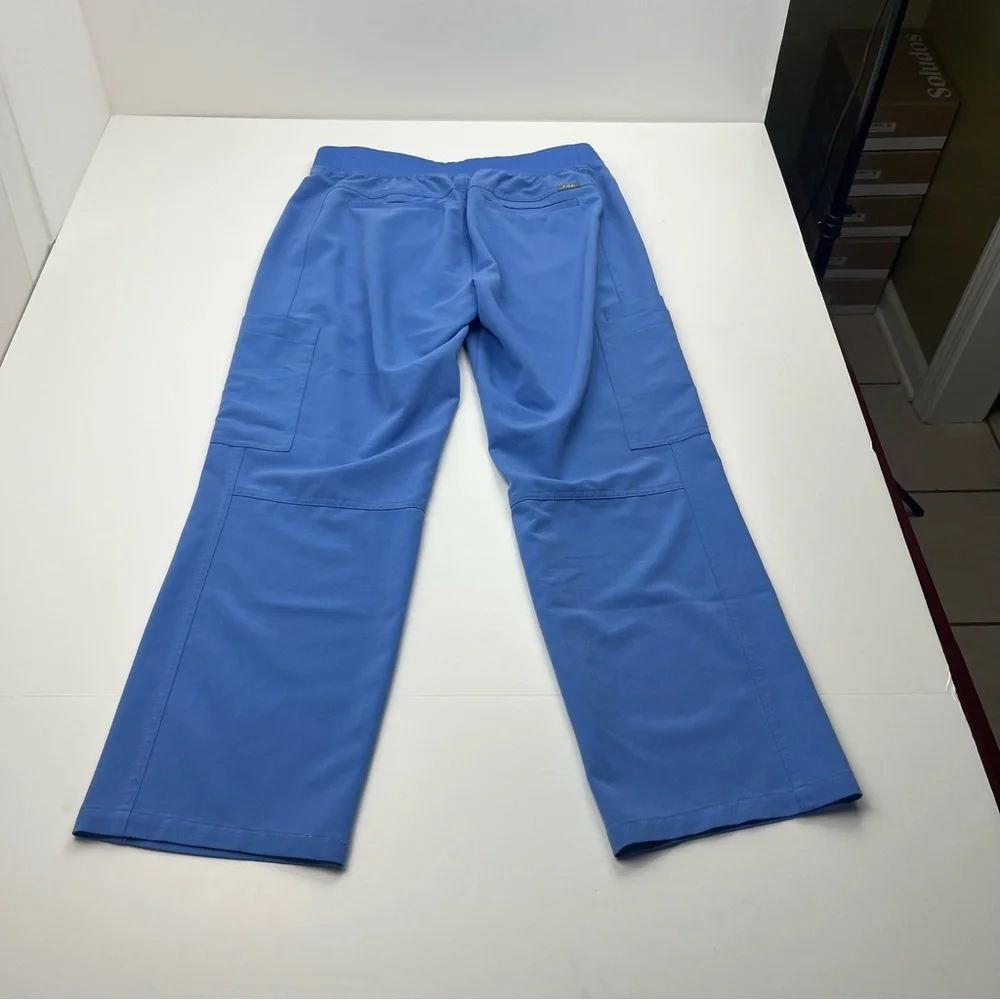 FIGS Technical‎ Collection Mens Axim Cargo Scrub Pant Size Small Blue *FLAWED